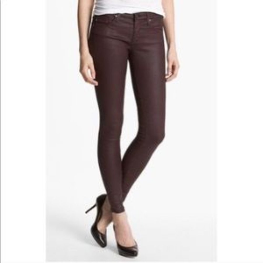 Gap Coated Super Skinny Vam Red Legging Je…